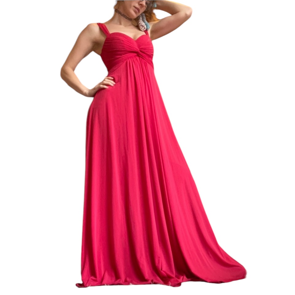 Bcbg Reddish Orange Maxi Formal Gown Gorgeous